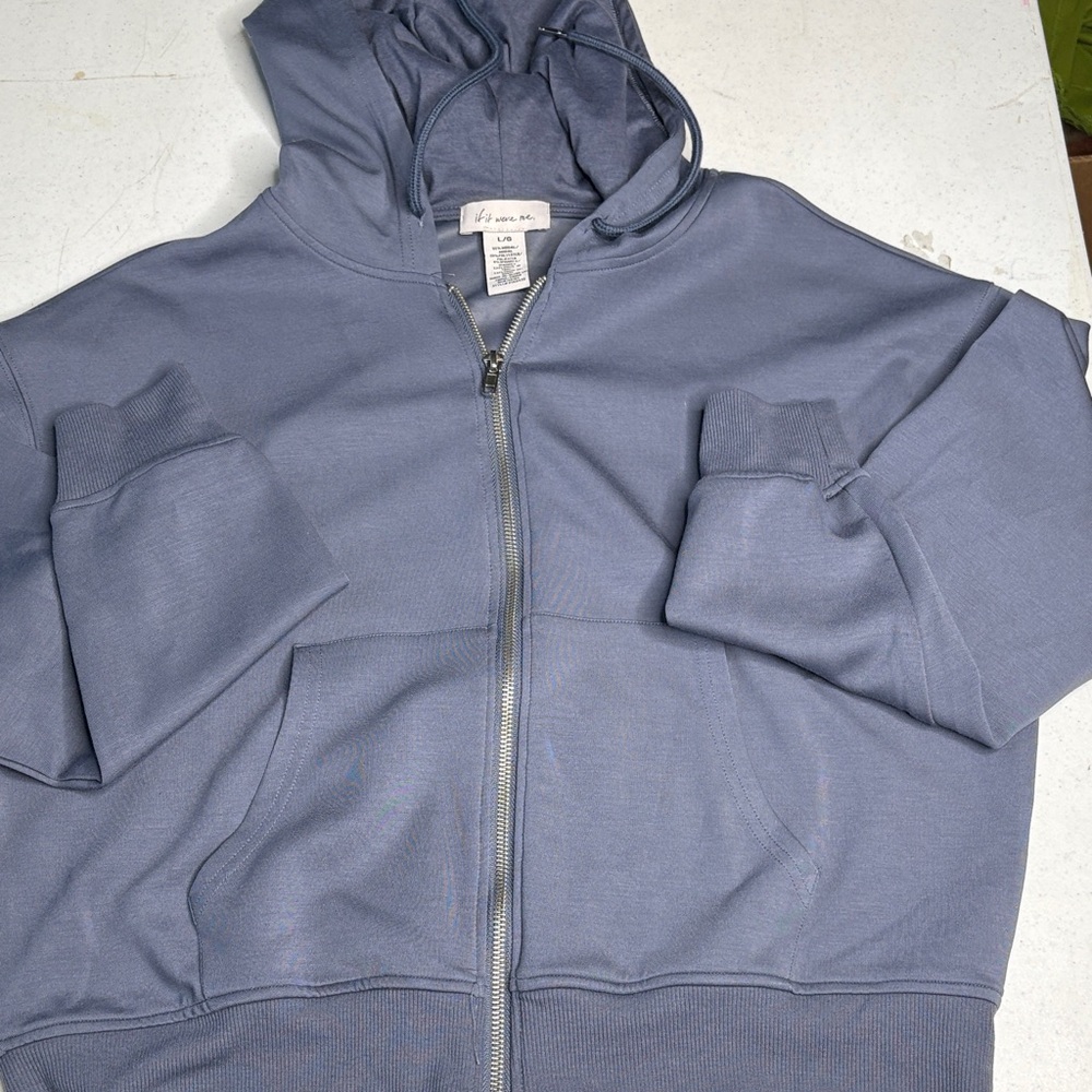 if it were me Blue Sweat Pants and Zip up Hoddie